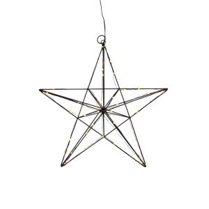 3D-Star julstjärna 40cm (Svart)