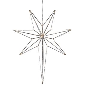 Betlehem metallstjärna 35cm (Krom)