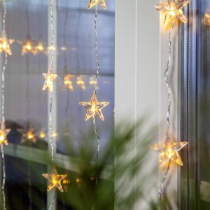 LED-ljusgardin Star Curtain, 30 lampor