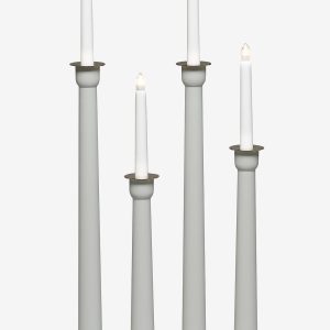 Konstsmide - Elljusstake 4 ljus trä 59cm - Grå - Adventsljusstakar - Från Homeroom