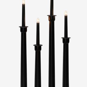 Konstsmide - Elljusstake 4 ljus trä 59cm - Svart - Adventsljusstakar - Från Homeroom