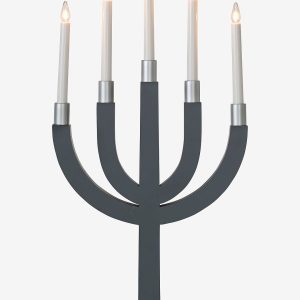 Star Trading - Adventsljusstake Elias - Grå - Adventsljusstakar - Från Homeroom