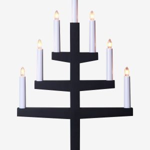 Star Trading - Adventsljusstake Trapp - Svart - Adventsljusstakar - Från Homeroom