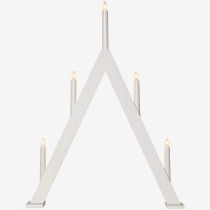 Star Trading - Ljusstake Albo höjd 66 cm - Vit - Adventsljusstakar - Från Homeroom