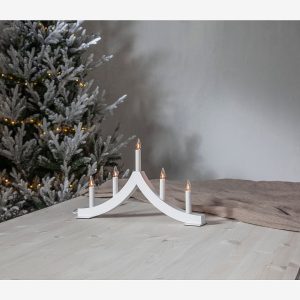 Star Trading - Ljusstake Pagod 27cm - Vit - Adventsljusstakar - Från Homeroom