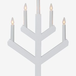 Star Trading - Ljusstake Vinga 50cm - Vit - Adventsljusstakar - Från Homeroom