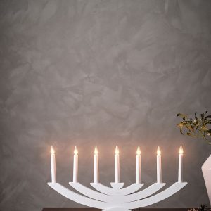 Star Trading - NAVIDA elljusstake - Vit - Adventsljusstakar - Från Homeroom