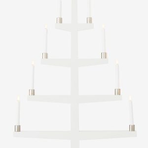 Star Trading - TALL elljusstake - Vit - Adventsljusstakar - Från Homeroom