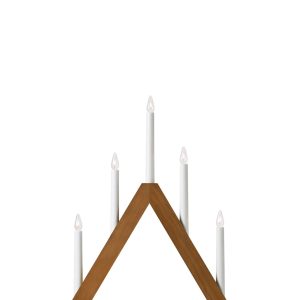 Ariele Adventljusstake Ljusbrun 47 cm