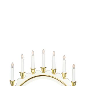 Celine Adventsljusstake Vit