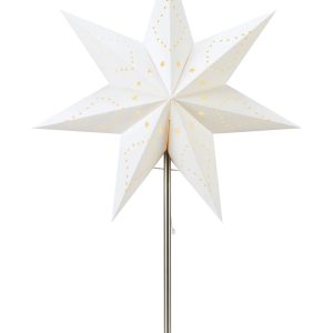 Mathilda Bordsstjärna Vit Batteridriven