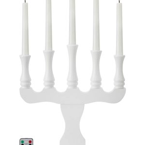 Rydboholm Adventsljusstake Vit Batteridriven