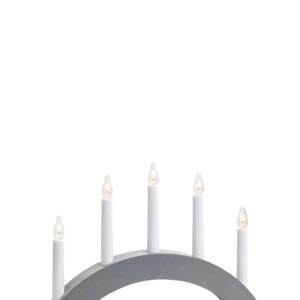 Atle Adventsljusstake Grå 5 Ljus