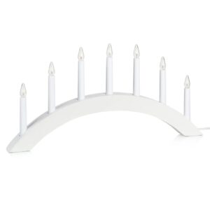 Atle Adventsljusstake Vit 7 Ljus