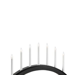 Avento Adventsljusstake Svart 7 Ljus