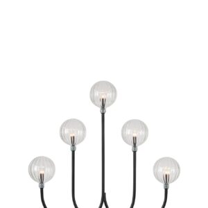 Enys Adventsljusstake Svart/Transparent