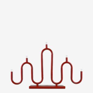 Globen Lighting - Ljusstake Noel 5 - Röd - Adventsljusstakar - Från Homeroom