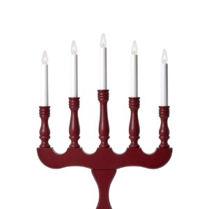 Svaneholm Adventljusstake Röd 5 Ljus