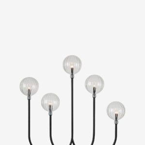 Markslöjd - Ljusstake Enya 5L - Svart - Adventsljusstakar - Från Homeroom