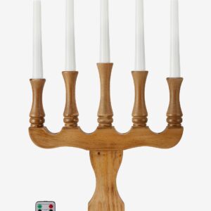 Markslöjd - Ljusstake Rydboholm 5L Batteridriven - Brun - Adventsljusstakar - Från Homeroom