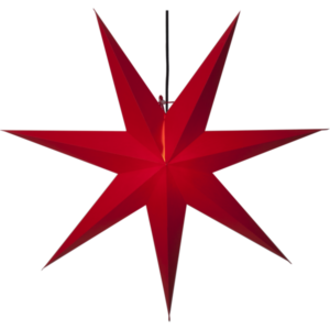 JÄTTELIK röd Adventsstjärna Rozen LED 140 cm