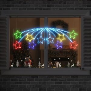 Julstjärna med 432 LED-lampor Flerfärgsdesign 180 cm