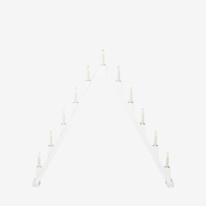 Konstsmide - Elljusstake 11 ljus vikbar 82cm - Vit - Adventsljusstakar - Från Homeroom