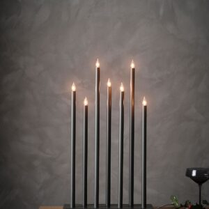 Star Trading - HOLY elljusstake - Grå - Adventsljusstakar - Från Homeroom
