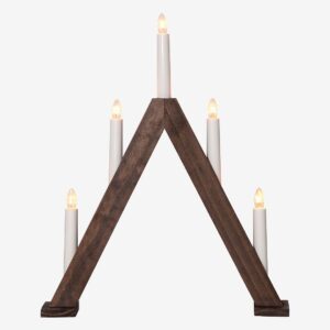 Star Trading - Ljusstake Albo liten 41cm - Brun - Adventsljusstakar - Från Homeroom