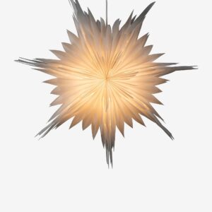 Konstsmide - Pappersstjärna hängande 60cm - Vit - Adventsstjärnor - Från Homeroom