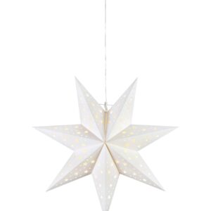 Blank Julstjärna Vit 45 cm
