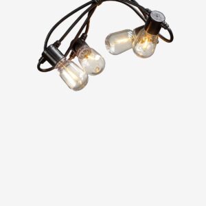 Konstsmide - Tilläggssats, 20 klara glödlampor LED - Svart - Ljusslingor - Från Homeroom