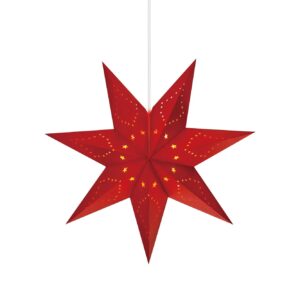 Saturnus Stjärna Röd 45 cm