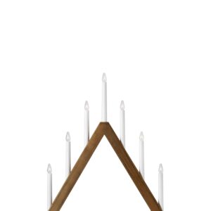 Ariele Adventljusstake Ljusbrun 62 cm