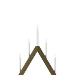 Ariele Adventljusstake Mörkbrun 52 cm