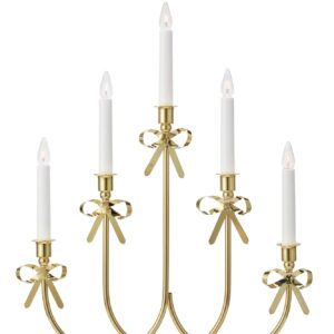 Eira Adventsljusstake Rosett Mässing