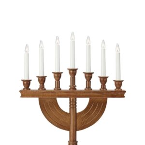 Torpa Adventsljusstake Mörkbrun