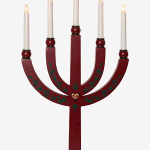 Star Trading - Ljusstake Elias Tradition - Röd - Adventsljusstakar - Från Homeroom