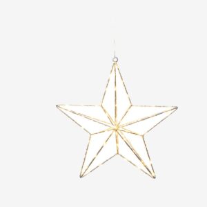 Konstsmide - Metallstjärna 90 LED 36cm - Silver - Adventsstjärnor - Från Homeroom