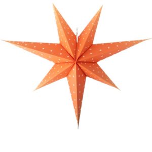 Juldekoration Adventsstjärna Orange 1941
