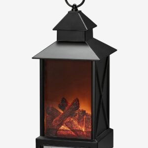 Konstsmide - B/O Liten lykta, Öppen spis 32 cm - Svart - Julpynt - Från Homeroom