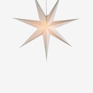 Konstsmide - 7-uddig pappersstjärna - 78 cm - Vit - Adventsstjärnor - Från Homeroom