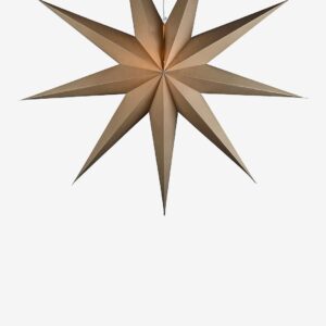 Konstsmide - 9-spetsig pappersstjärna - 115 cm - Beige - Adventsstjärnor - Från Homeroom