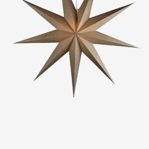 Konstsmide - 9-uddig pappersstjärna - 115 cm - Beige - Adventsstjärnor - Från Homeroom