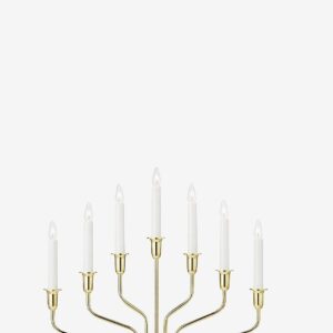 Markslöjd - Ljusstake Brosa 7L - Guld - Adventsljusstakar - Från Homeroom