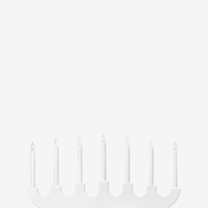 Markslöjd - Ljusstake Spira 7L - Vit - Adventsljusstakar - Från Homeroom