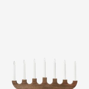 Markslöjd - Ljusstake " Spira 7L " i furu - Brun - Adventsljusstakar - Från Homeroom