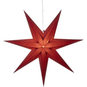 Star Trading Pappersstjärna Holly 75 cm Röd