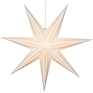 Star Trading Pappersstjärna Holly 75 cm Vit